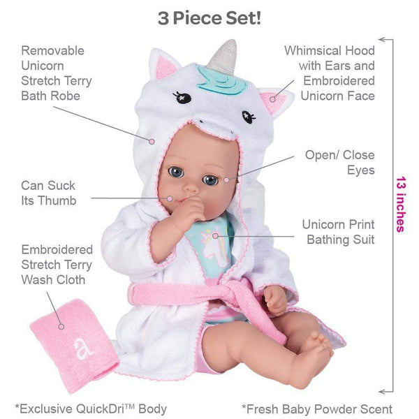 Bath Time Baby Tots - Unicorn - Born Childrens Boutique