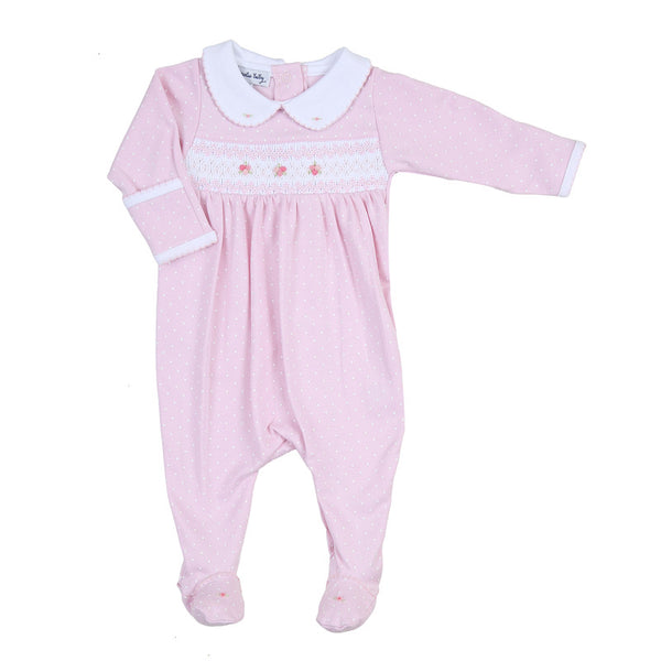 Layla and Lennox Pink Smkd Clr Footie - Born Childrens Boutique