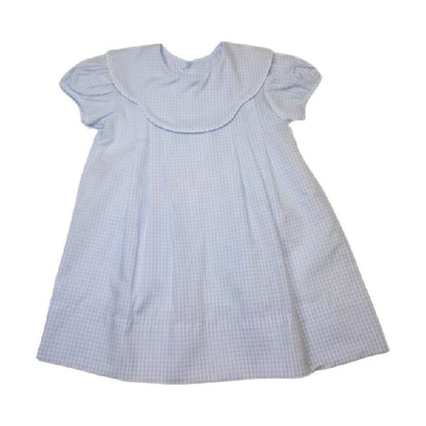 Remember Nguyen Blue Rosalind Dress-Blue Square - Born Childrens Boutique