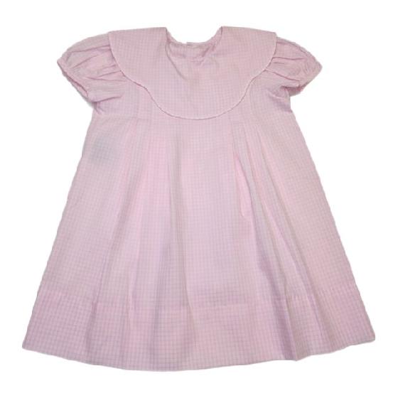 Remember Nguyen Pink Rosalind Dress-Pink Square - Born Childrens Boutique