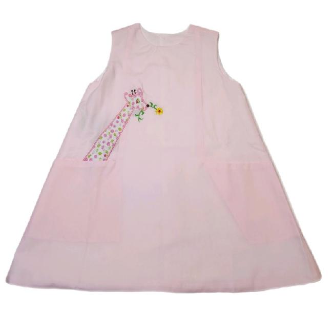 Remember Nguyen Pink Forest Dress-Giraffe - Born Childrens Boutique