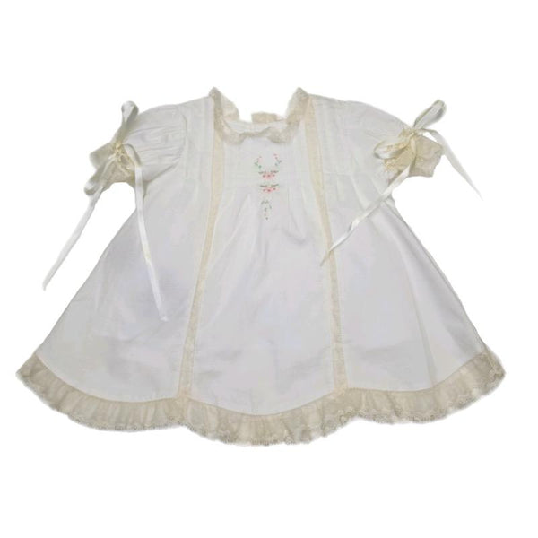Baby Sen White Grace Dress - Born Childrens Boutique