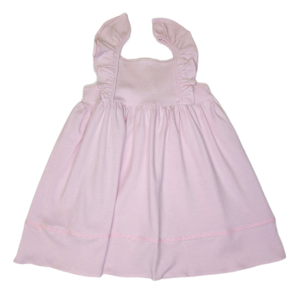 231 Pink Thin Stripe Pinafore Dress - Born Childrens Boutique