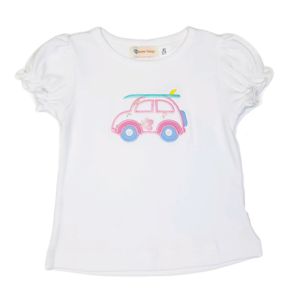 Gathered Ruffle Shirt Surf Bug - Born Childrens Boutique