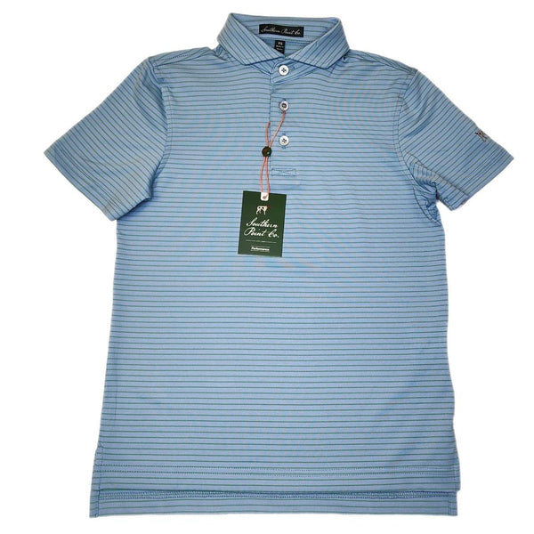 YOUTH VARSITY STRIPE PERFORMANCE POLO - Born Childrens Boutique
