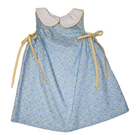 Blue Garden Michelle Dress - Born Childrens Boutique