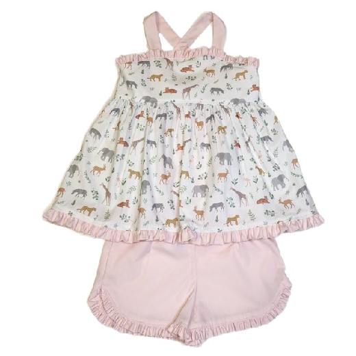 Jungle Charleston Ruffle Set - Born Childrens Boutique