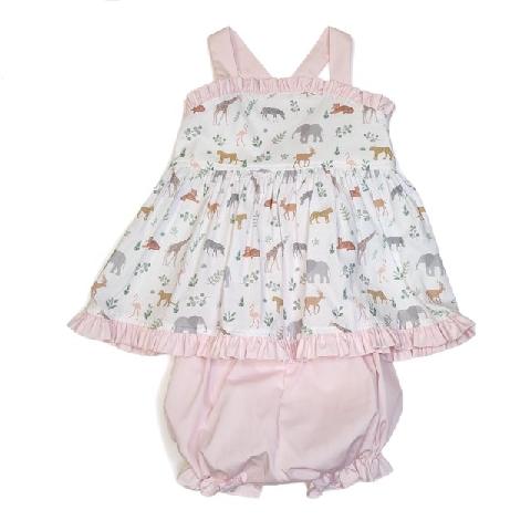 Jungle Charleston Bloomer Set - Born Childrens Boutique