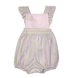 S5192 Pastel Stripe Seer Mary Bubble - Born Childrens Boutique