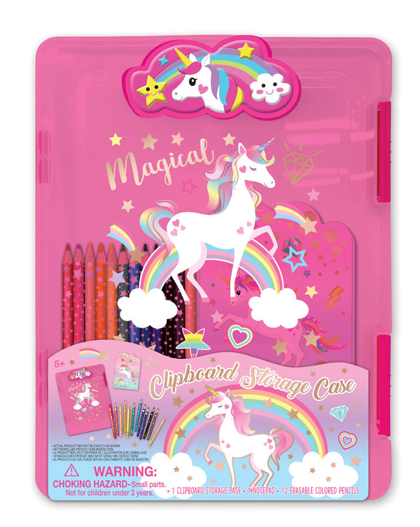 Clipboard Storage Case, Unicorn - Born Childrens Boutique