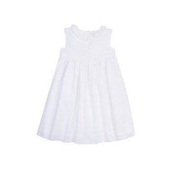 Annabel Sundress - White Eyelet - Born Childrens Boutique