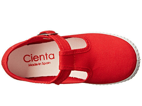 Cienta Kids T-Strap Red - Born Childrens Boutique
