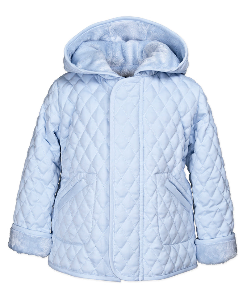 Widgeon Hooded Barn Jacket Light Blue - Born Childrens Boutique
