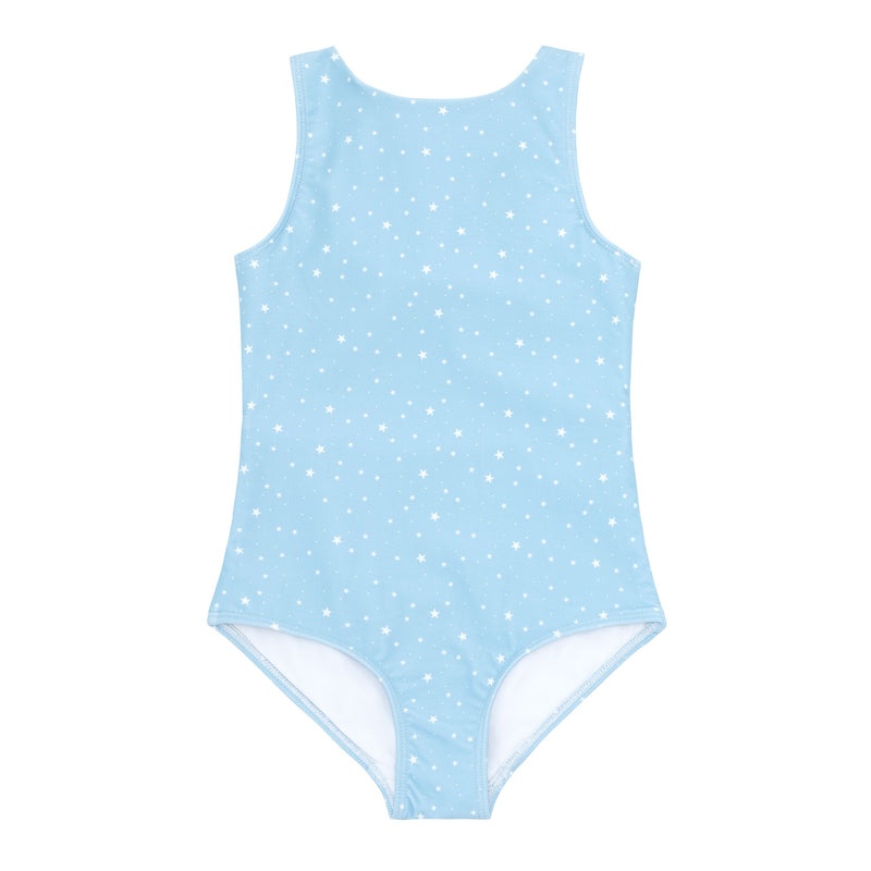 Pre-Order Double Bow Tie Knot One Piece Blue Star - Born Childrens Boutique