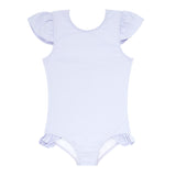 Pre-Order Bay Lavender Cap Sleeve Rashguard One Piece - Born Childrens Boutique