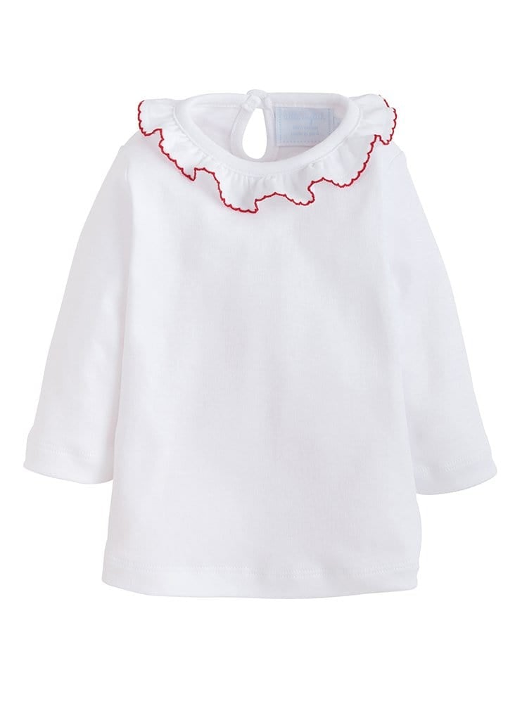 Caroline Knit Blouse - Red - Born Childrens Boutique