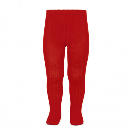 Ribbed Tights Red - Born Childrens Boutique