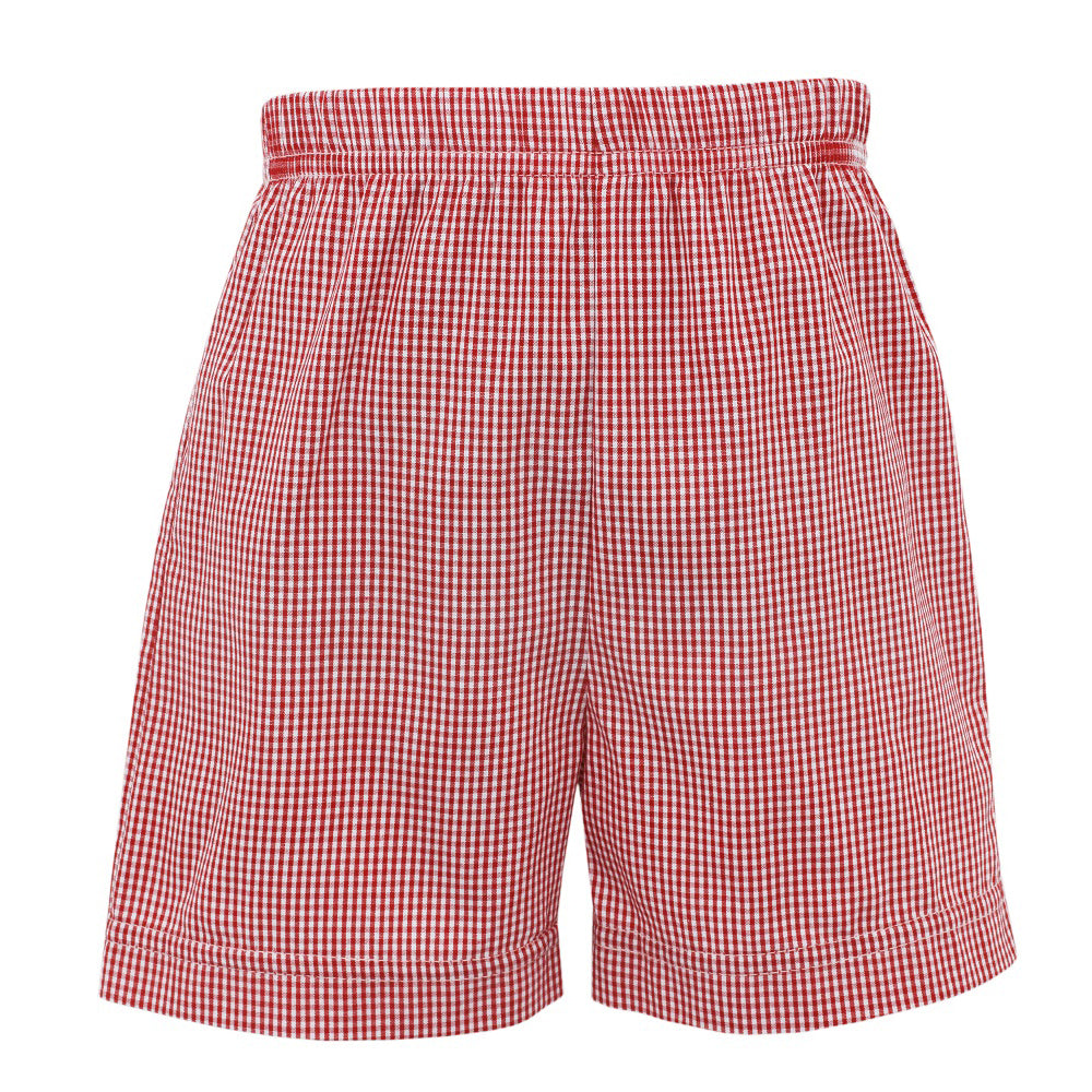 Football Players Boy Short Red - Born Childrens Boutique