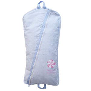Oh Mint - Baby Blue Seersucker XL Garment Bag - Born Childrens Boutique