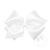Wee Ones Satin White Bow - Born Childrens Boutique