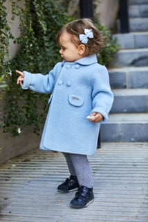 Pre-order 3254 Southern Weight Coat, Light Blue - Born Childrens Boutique