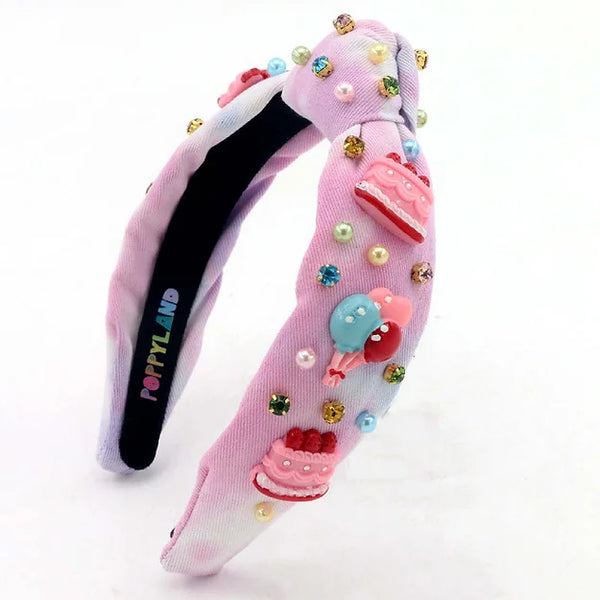 Poppyland Birthday Girl Child Headband - Born Childrens Boutique