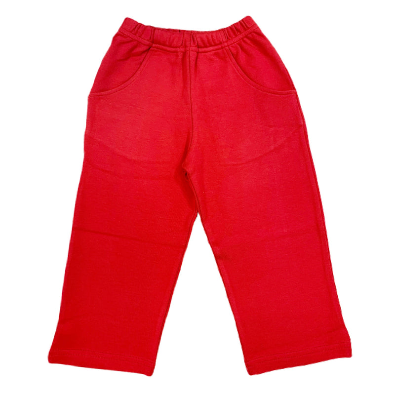 Boy Pant w/ Front Pocket, Deep Red - Born Childrens Boutique