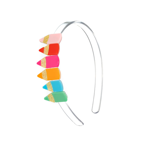 Color Pencils Bright Colors Headband - Born Childrens Boutique