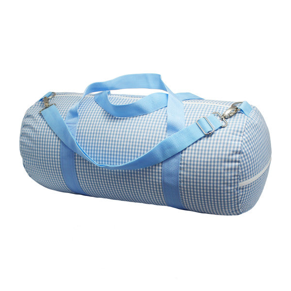 Oh Mint Weekend Duffel, Blue Gingham - Born Childrens Boutique