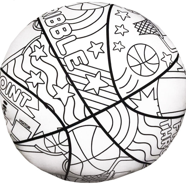 Basketball Color Me Pillow - Born Childrens Boutique