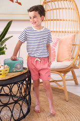 Shelton Shorts - Twill Nantucket Red/Nantucket Navy - Born Childrens Boutique