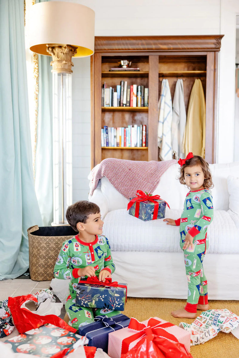 Noelle's Night Night Need A Little Christmas (Pink) With Richmond Red - Born Childrens Boutique