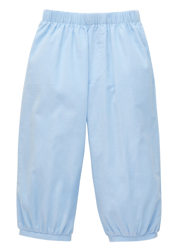 Little English Banded Pull On Pant - Light Blue - Born Childrens Boutique