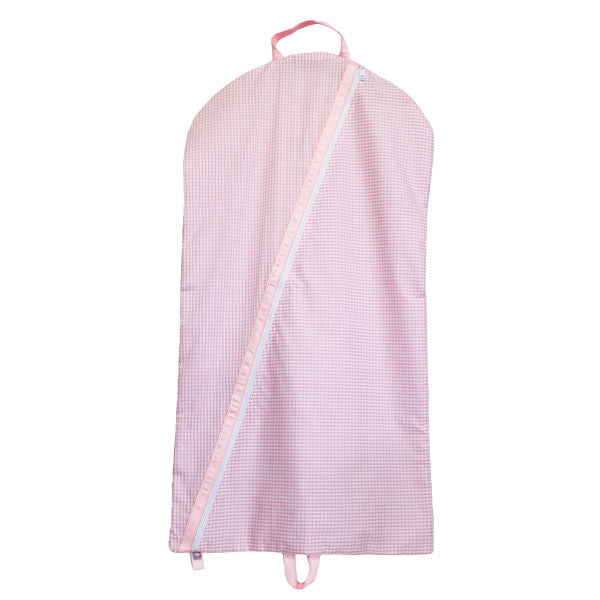 Oh Mint Pink Gingham Garment Bag - Born Childrens Boutique