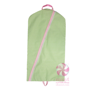Oh Mint Sweet Pea Seersucker Hanging Garment Bag - Born Childrens Boutique
