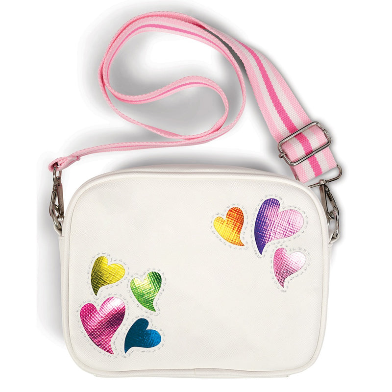 810-1798 Dancing Hearts Crossbody Bag - Born Childrens Boutique