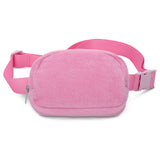 810-1835 Pink Terry Belt Bag - Born Childrens Boutique