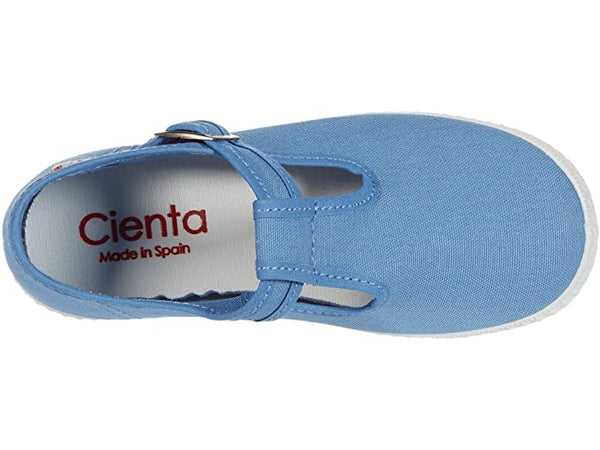 Cienta Kids T-Strap French Blue - Born Childrens Boutique