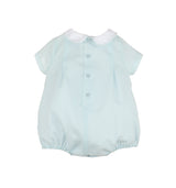 Luli and Me Boy Bubble Smock Tabs, Blue - Born Childrens Boutique