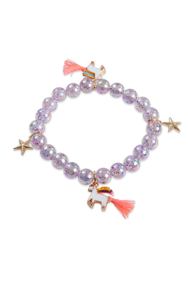 Unicorn Star Bracelet, Purple - Born Childrens Boutique