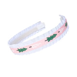 Double Ruffle Pink Tree Headband - Born Childrens Boutique