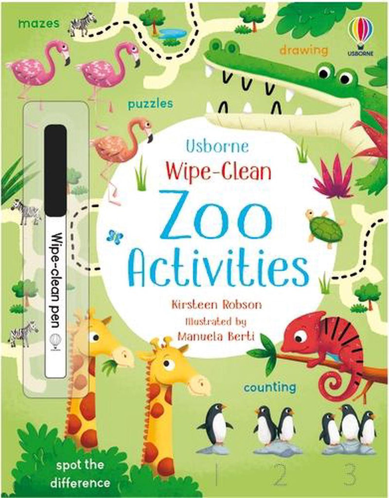 Wipe Clean Zoo Activities - Born Childrens Boutique
