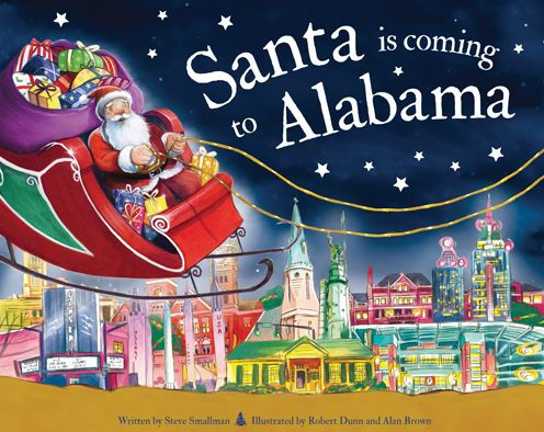 Santa is Coming to Alabama - Hard Cover - Born Childrens Boutique