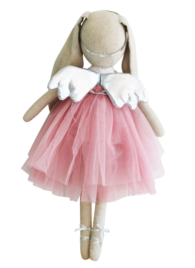 Linen Estelle Angel Bunny Blush - Born Childrens Boutique