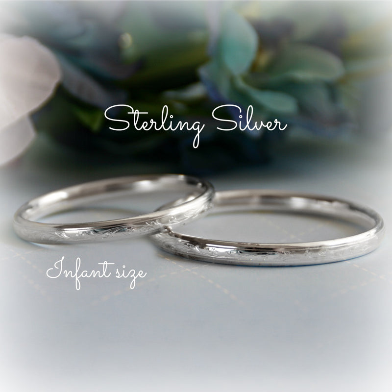 Sterling Silver Newborn Bangle - Born Childrens Boutique