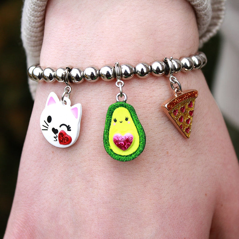 Charm It!, Glitter Avocado Charm - Born Childrens Boutique