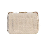 Nude Pink Tweed Purse with Bow - Born Childrens Boutique