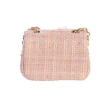 Pink Mini Tweed Purse - Born Childrens Boutique
