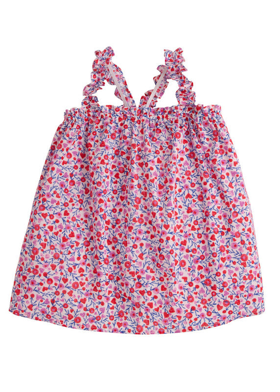 Bisby Michaela Top Valentine Floral - Born Childrens Boutique