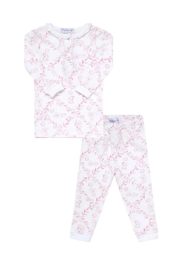 Pink Bears Trellace Pajamas - Born Childrens Boutique